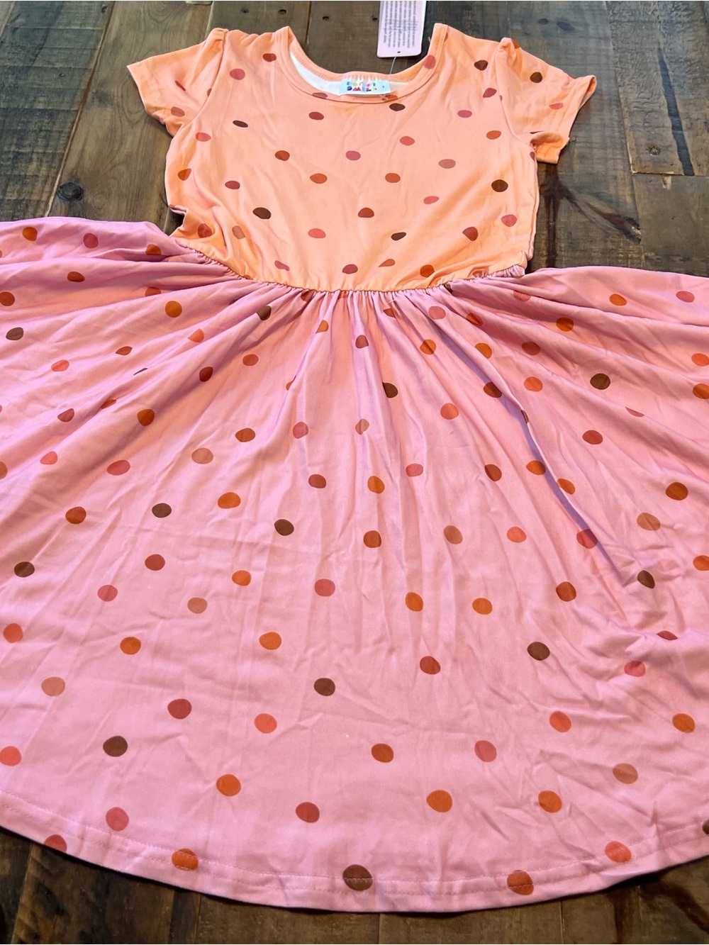 Dot Dot Smile size 5/6 or 7 girls polka dot Cap sleeve twirl dress new